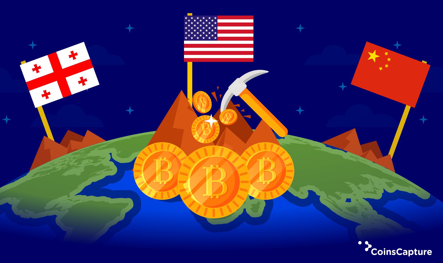 Top 3 Largest Bitcoin Mining Countries