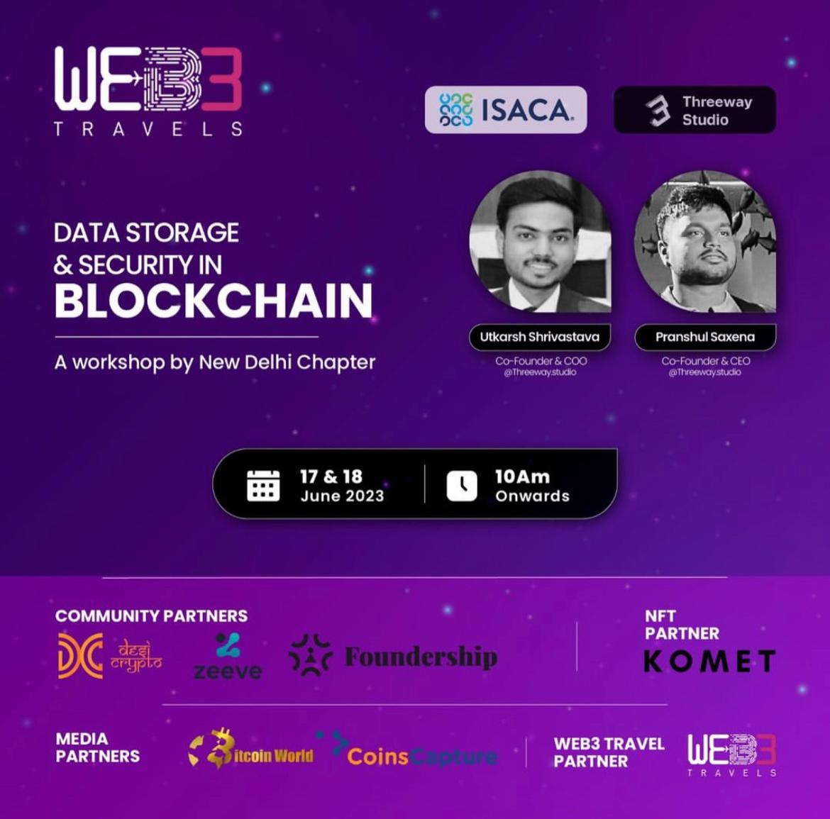 Exploring Data Storage & Security In Blockchain A Workshop By ISACA New Delhi Chapter