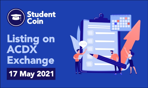 Student Coin- Listing on ACDX Exchange