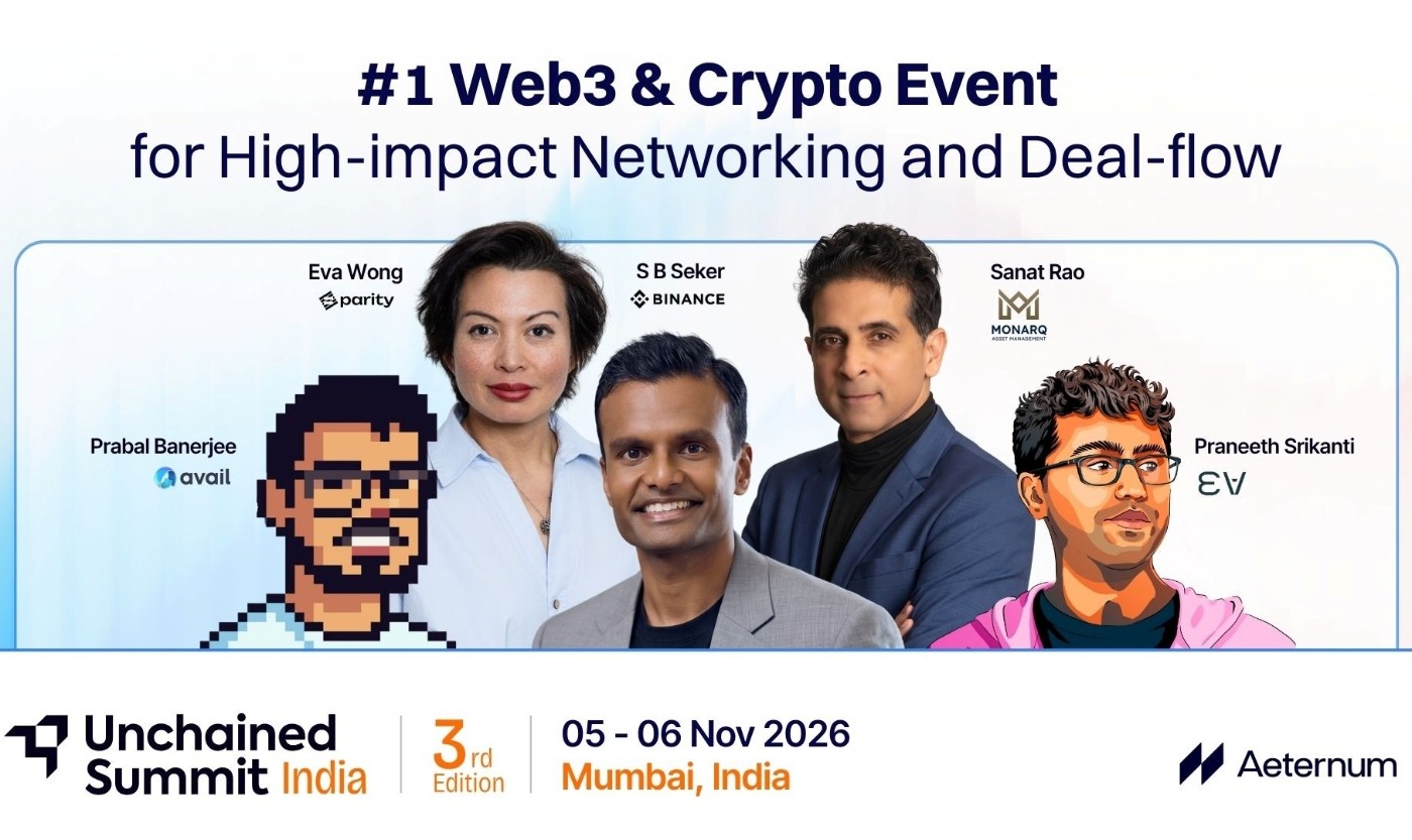 Unchained Summit India Debuts in Mumbai as Capital, Markets and Web3 Converge