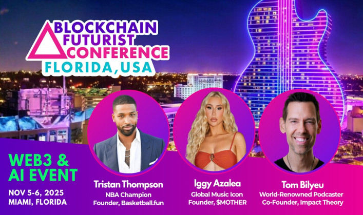 Blockchain Futurist Conference Florida 2025 Kicks Off in Just 2 Weeks, Featuring Iggy Azalea, Tristan Thompson, and Leaders in Web3 & AI