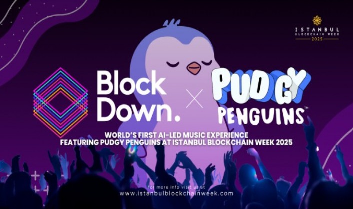 BlockDown Festival launches world’s first AI led music experience, featuring Pudgy Penguins, at Istanbul Blockchain Week 2025