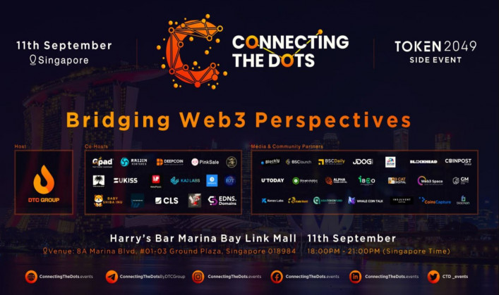 Connecting the Dots  Bridging Web3 Perspectives Token2049 Official Side Event by DTC Group