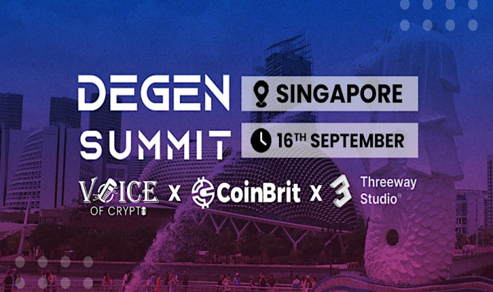 Voice of Crypto and Threeway Studio Announces DEGEN Summit A Web3 Conclave in Singapore